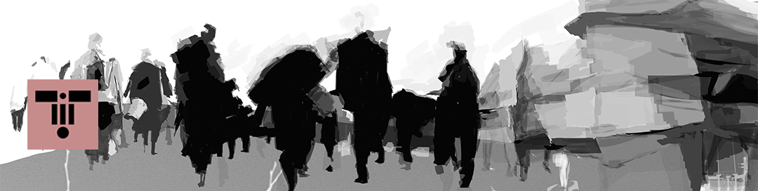 Digital artwork titled Fleeing by Tito Victoriano